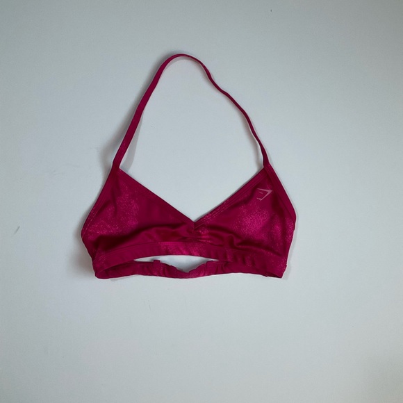 Gymshark Hot Pink Bike Shorts & minimal bra set - Picture 2 of 2